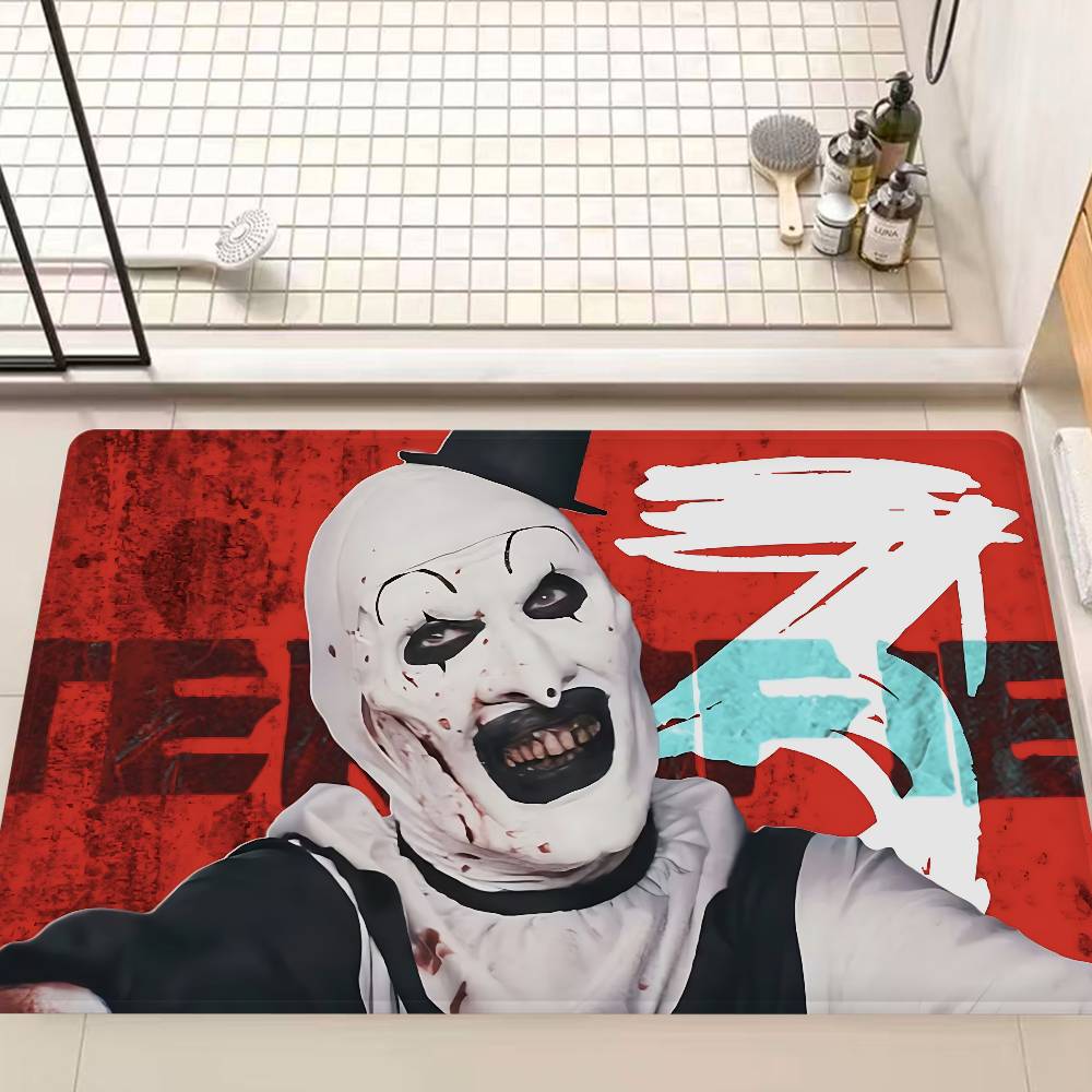 

Horror Movie Terrifier Floor Mat INS Style Soft Bedroom Floor House Laundry Room Mat Anti-skid Household Carpets 40x60cm