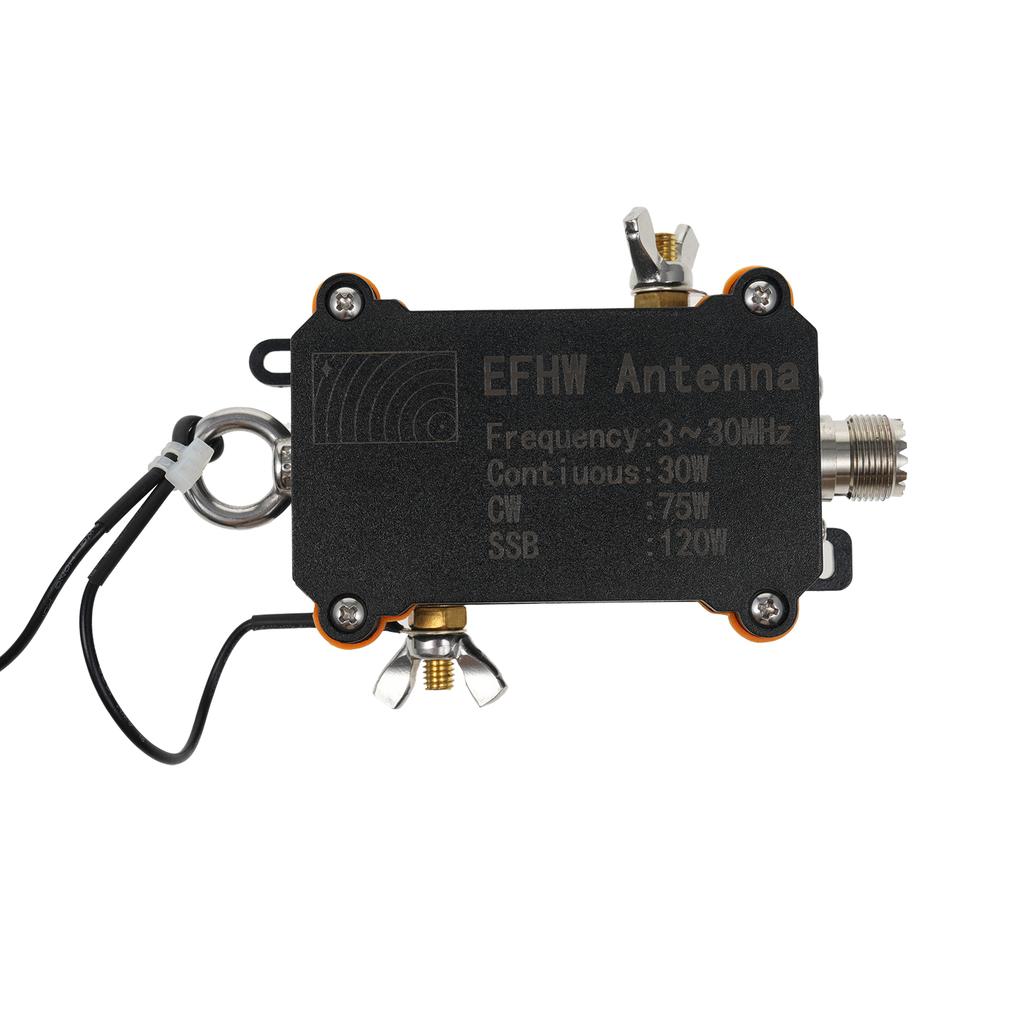 3 30MHz EFHW Anténa Koncově napájená Anténa 1: 49 Pásmová Mini Rádio Anténa Nepřetržitý 30W CW 75W, SSB 120W s Přenosným