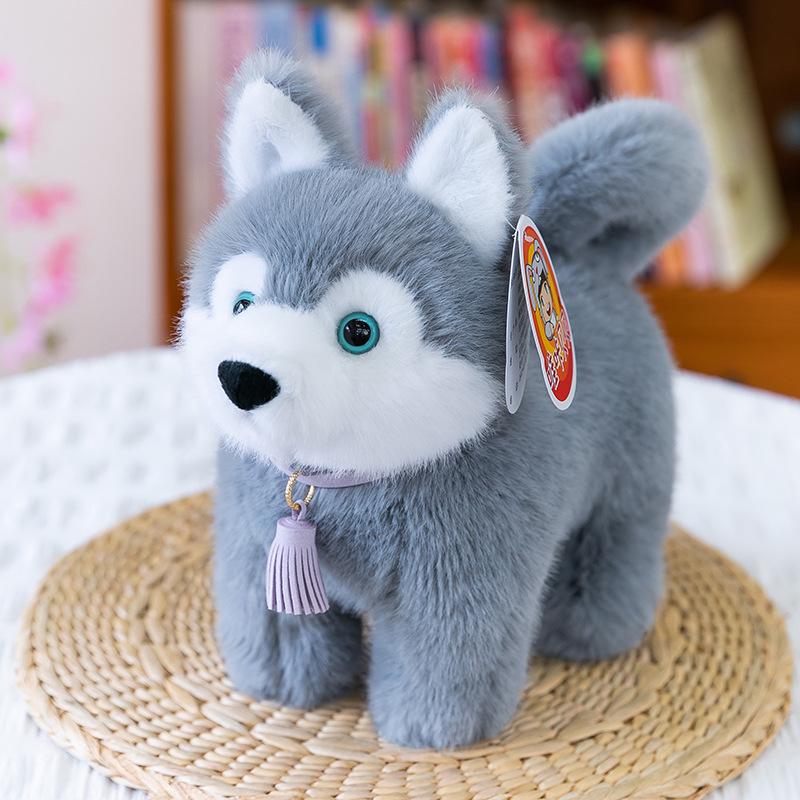 Очаровательный карманный плюшевый щенок-симулятор - Золотистый ретривер и корги, компаньон для стола 18cm (0.13kg)