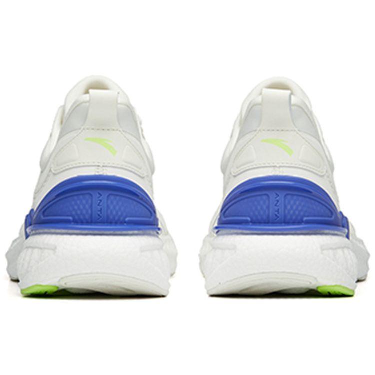 Anta Running Series Shock Absorbing Non-Slip Durable Breathable Low-Top Running Shoes Men sneakers White Green Purple 112225570R-1