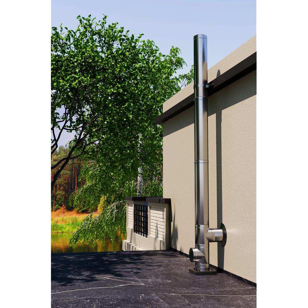 ADAM DW Double-wall system chimney fi 150 - on a foundation