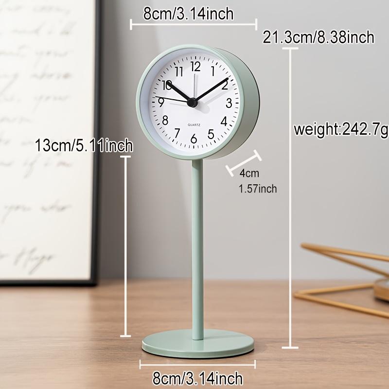 

Будильник для спальни в европейском стиле, Бесшумная работа без помех или тиканья, Металлический материал, Предназначен для украшения, Офис, Гостиная, Кабинет, зелёный
