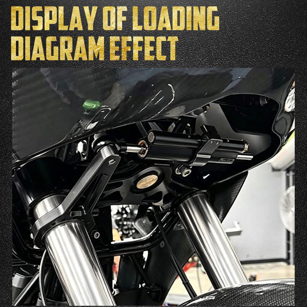 Motorcycle Steering Damper Bracket Shock Absorber Kit For Harley Road Glide 15-UP W/ Front Forks 54mm/58mm/49mm Suspension Parts
