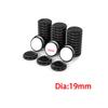 20Pcs Black PE Sliding Pad Self-Adhesive Mobile Sliding Pad Silent Wear-Resistant Furniture Table&Chair Foot Pad Protective