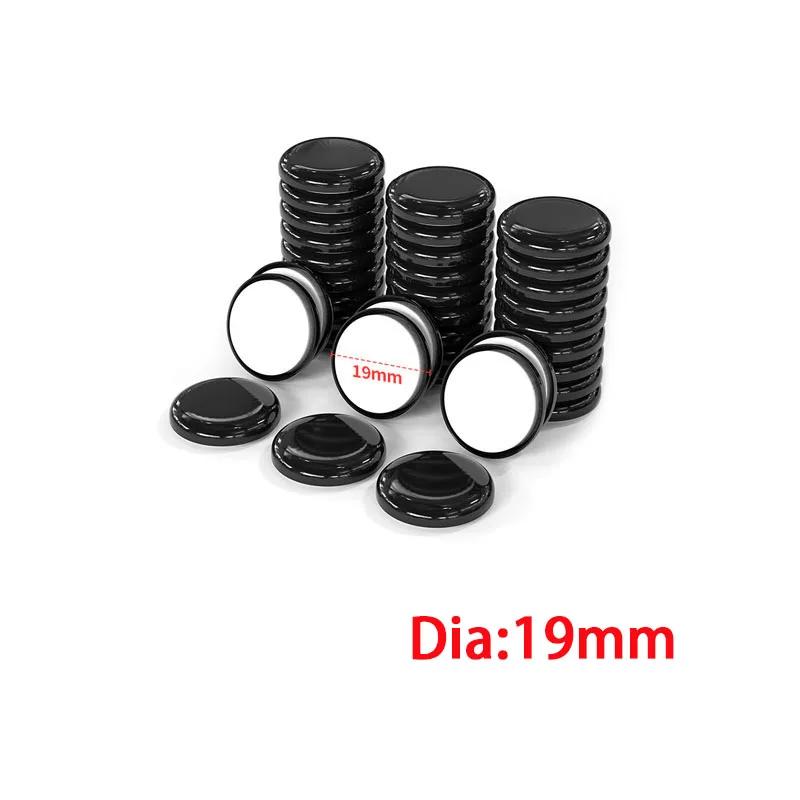 20Pcs Black PE Sliding Pad Self-Adhesive Mobile Sliding Pad Silent Wear-Resistant Furniture Table&Chair Foot Pad Protective