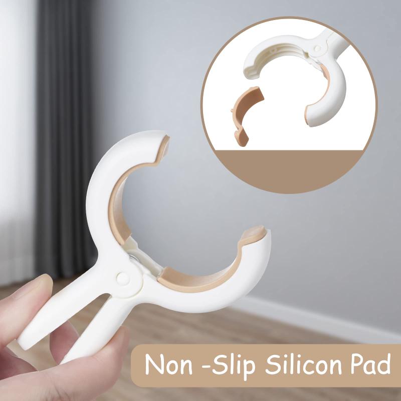 12pcs Large Beach Towel Clips Plastic Strong Windproof Clothes Pegs Quilt Hanging Clip Reusable Non-slip Fixed Drying Clothespin