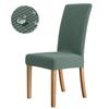 Water Repellent Jacquard Chair Cover for Dining Room Kitchen Wedding Home Banquet Chair Covers Anti-dirty Anti-scratch Seat Case