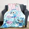 Labubu Blanket Durable Comfort Great For Bed Office Chair Seaside Four Seasons Universal Digital Print Birthday Christmas Gift Blanket
