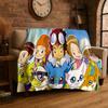 Digimon Adventure Angewomon Agumon Dibujos Animados Manta de Franela Suave Cálida Manta de Tiro para Dormitorio Sala de Estar Cama Viaje Picnic