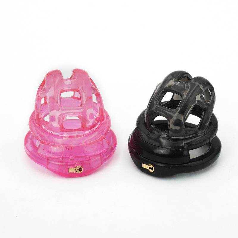 PET Honeycomb Lock Ring Chastity Cage for Male Pet Cock Cage Adult Toys Lockable Ring
