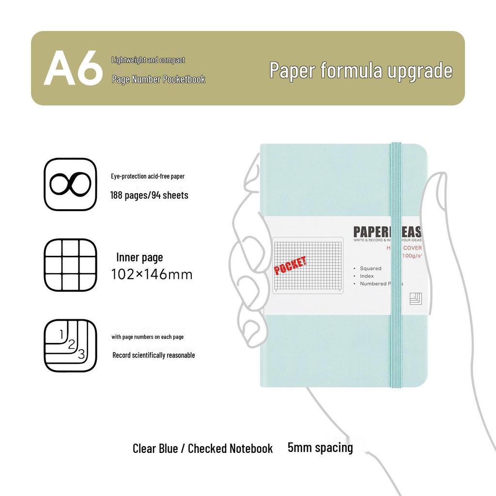 A6 Taschenkarten Mini Notizbuch: Tragbares Kurzschrift-Tagebuch & Reporter-Journal