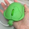 1200DPI Turtle Wired Mouse 3.6inch Button Green Turtle Shape Mice  for Notebook/PC/Laptop/Computer