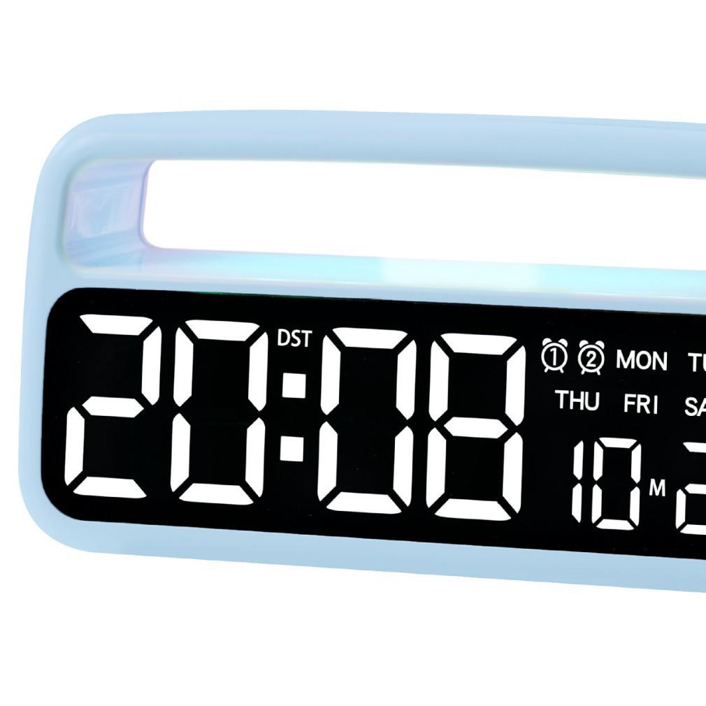 LED Ambient Light Multifunctional Alarm Clock синий