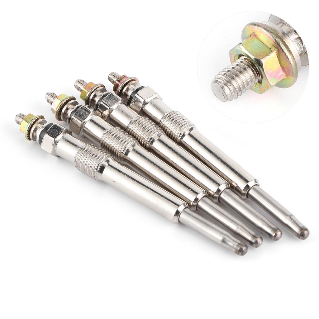 4Pcs/Set Universal Glow Plugs Diesel Pre‑Heating Heater Plug Fit for Ford Focus/Transit/C‑Max