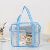 Large Capacity Makeup Storage Bag Zipper Bag Waterproof Toiletries Organizer PVC Casual Stationery Organizer Pouch
