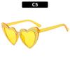 2024 Fashion Luxury Sunglasses Women Big Frame Love Bling Eyeglasses Crystal Diamond Heart Sunglasses UV400 Protection