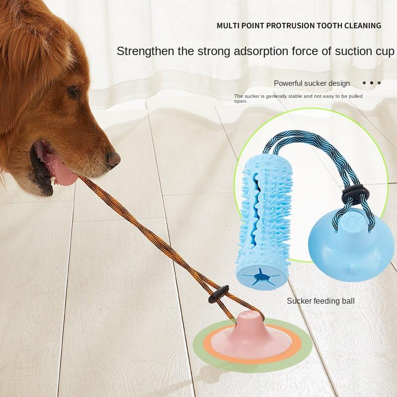 

Pet Dog Toy Ball Suction Cup Leakage Snack Training Aids Bite Grinding Teeth Training Rubber TPR Pets Supplies Dogs
