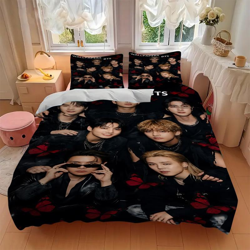 Butterfly Dreams Collective Print 3Pcs Bedding Set,Duvet Cover with 2 Bedro,Pillowcase Home Birthday Gift