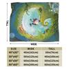 Japanese Blankets T-Totoros Travel Office Flannel Throw Blanket For Living Room Soft Custom DIY Quality Bedspread Gift Idea