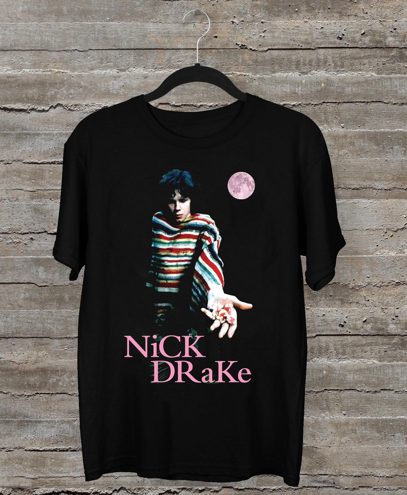 Rare NEW Nick Drake Gift For Fan Black Cotton All Size Shirt XL