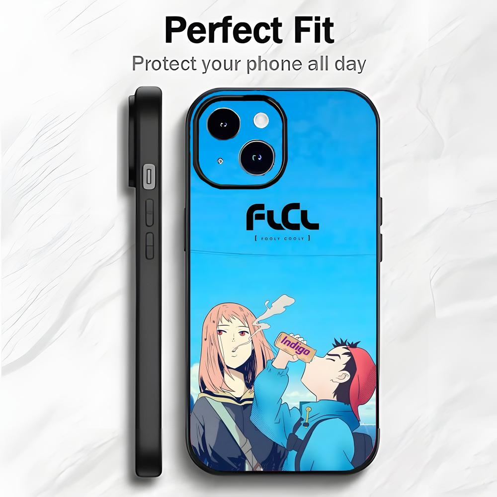 Anime F-FLCL F-First Love Cyber Love Phone Case Phone Case Soft Packaging Lightweight For iPhone17 16 15 14 13ProMax