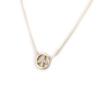 Les Trésors De Lily [M8888] - Gold-plated 'Peace' White Gold Necklace - 11 Mm