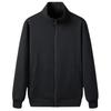 Veste pull de sport Printemps et Automne pour Homme Tendance Lâche Fermeture éclair Cardigan Col montant Simple Décontracté Haut