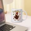 Yousheng  Cartoon Rooster Coffee Mug Ceramic F-Caw-F Sound Mug for Men Women 330ml Funny Rooster Cup for Hot Cold Tea Water Juice Office School Gift