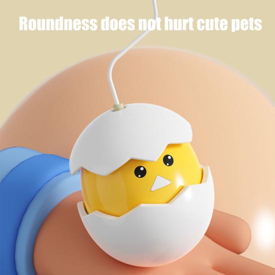 Eggshell Cat Tumbler Interactive Cat Tumbler Toy Gum Relief Teether Reduces Boredom Battery-powered Kitten Toy