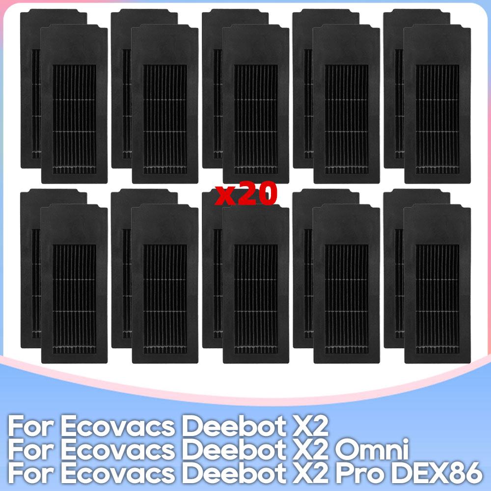 Passend für Ecovacs DEBOT X2 Omni /  X2 Pro / X2 Pro Omni / X2 Combo DEX86 Teile Hauptbürste Seitenbürste Filter Mopptuch Staubbeutel
