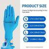 100Pcs Strong Nitrile Gloves - Flexible Blue Disposable Gloves for Cooking, Cleaning, Industrial Safety  Exfoliating Gloves