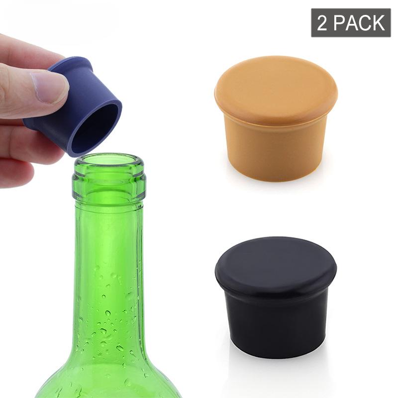Silicone Bottle Stopper Environmentally Friendly Red Wine Bottle Cap Universal Beer Sealing Stopper Champagne Bottle Stopper