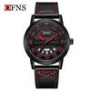 OFNS Men's Dual Calendar Waterproof Quartz Watch – Trendy, Simple Design with Large Round Dial