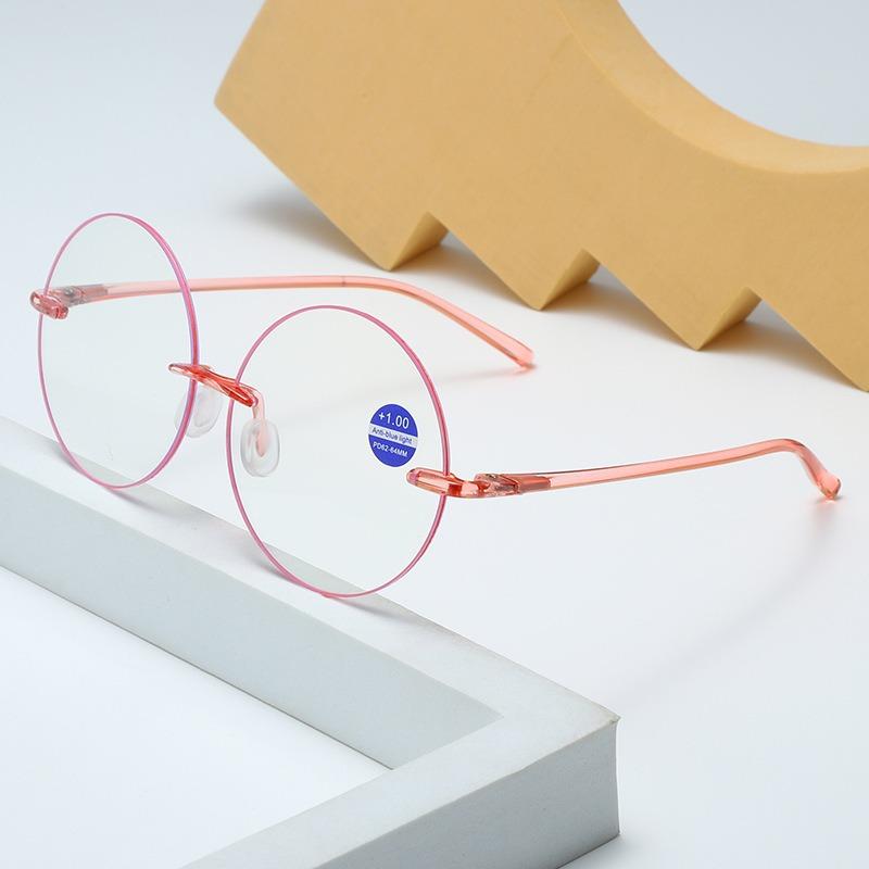 Ultra Hafif Yuvarlak Çerçeveli Okuma Gözlükleri Mavi Işık Önleyici Klasik Okuma Gözlükleri Erkek Kadın Moda Bilgisayar Gözlükleri UV400