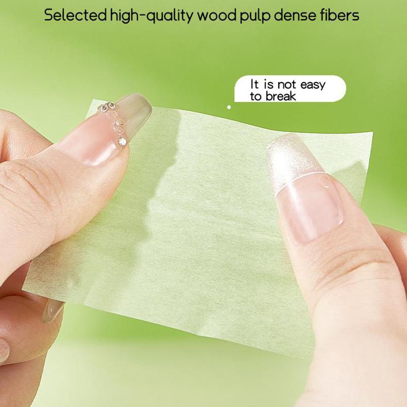 100 Sheets Facial Oil-Blotting Paper With Case Mirror Puff For Makeup Setting Portable Oil-Control Oil-Absorbing Wood Pulp Paper