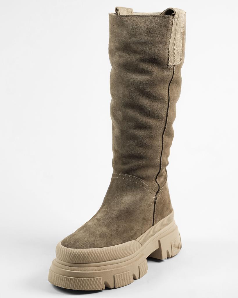Winter Boots Evromoda 6825028 Dark Beige Suede