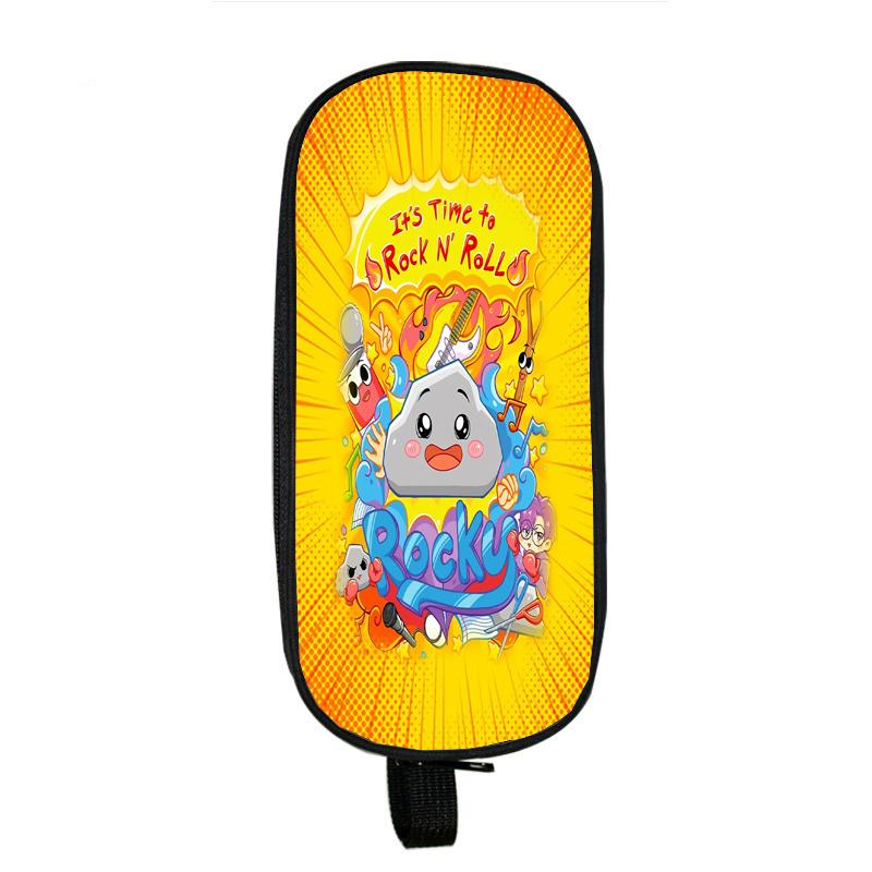 Lankybox Boxy And Foxy Robot Pencil Case Big Storage Box Portable Girls Pen Bag Double Layer School Pouch Kawaii Stationery Case