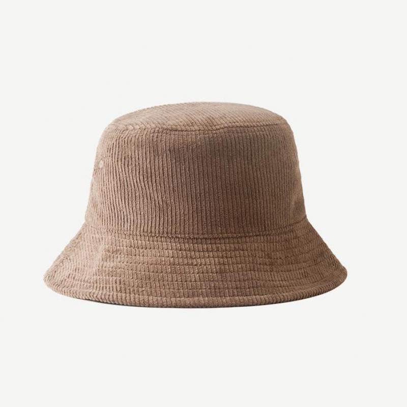 Bucket Hat Men Women Autumn Winter Corduroy Women's Bucket Hat Fisherman Cap Solid Color Casual Simple Sunshade Official-website