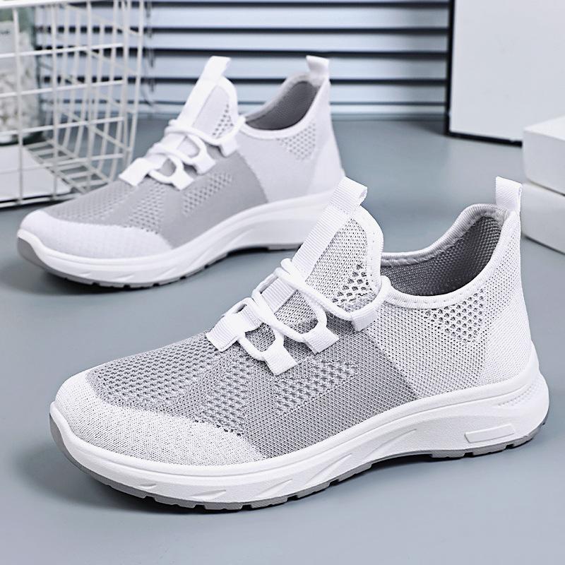Neue Atmungsaktive Damen-Laufschuhe mit Weichsohle und Einfachsohle, Modische und Lässige Sportschuhe