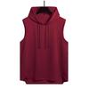 Canotta con Cappuccio Senza Maniche da Uomo Casual Vestibilità Larga Streetwear Gilet da Palestra