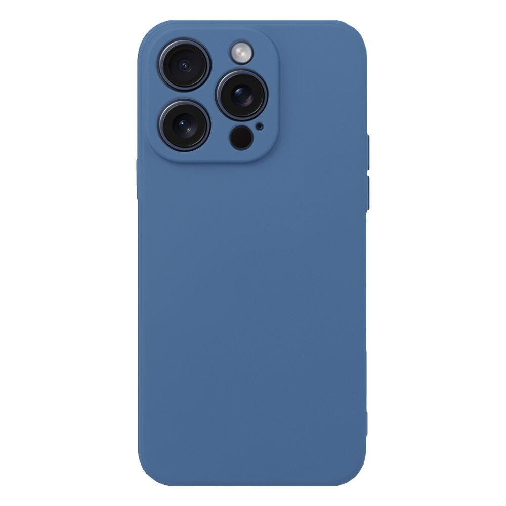 Case for iPhone 15 Pro Max, Silicone Lite, Navy Blue