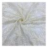 New Style Floral Needle-Punched Elastic Lace Fabric for Fashionable Women's Wedding Dresses & Evening Gowns