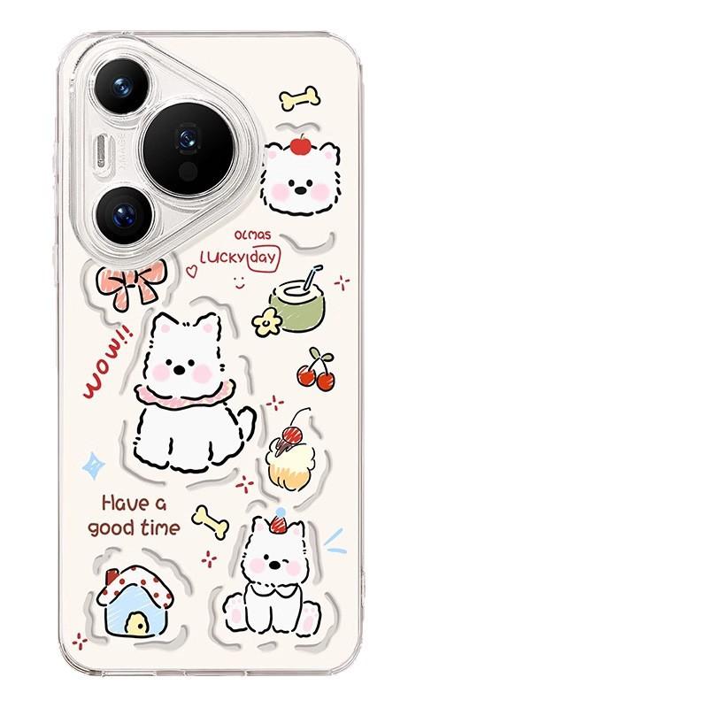 Huawei Pura80 Pro Phone Case New Model P80 Pro+ Transparent Pura70 Super Popular Ultra Puppy P60 Soft Case