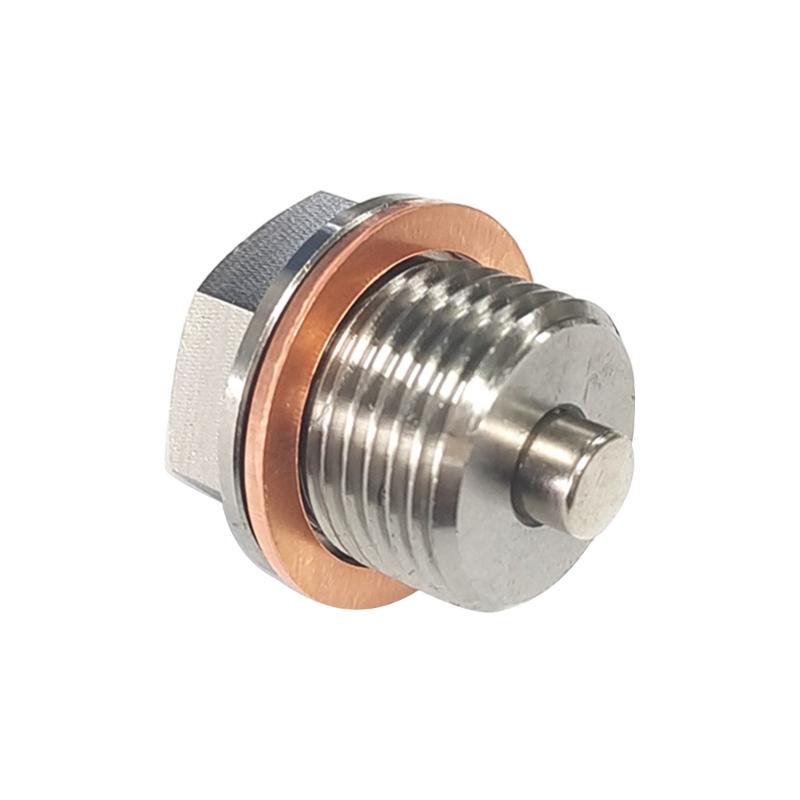 M12x1.25/M14x1.5/M16x1.5 Magnetic Oil Drain Plug Oil Pan Drain Bolt with Washer Auto Replacement Engine Oil Drain Plug