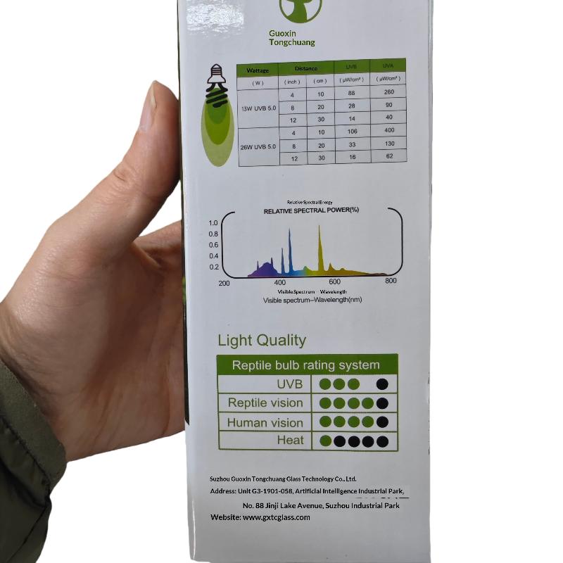 1 ks Lampy pro vyhřívání želv, ještěrek, hadů a plazů 13W/26W UV paprsky Energeticky úsporné světlo pro prohřívání terária 5.0 10.0 UVB lampa pro plazy