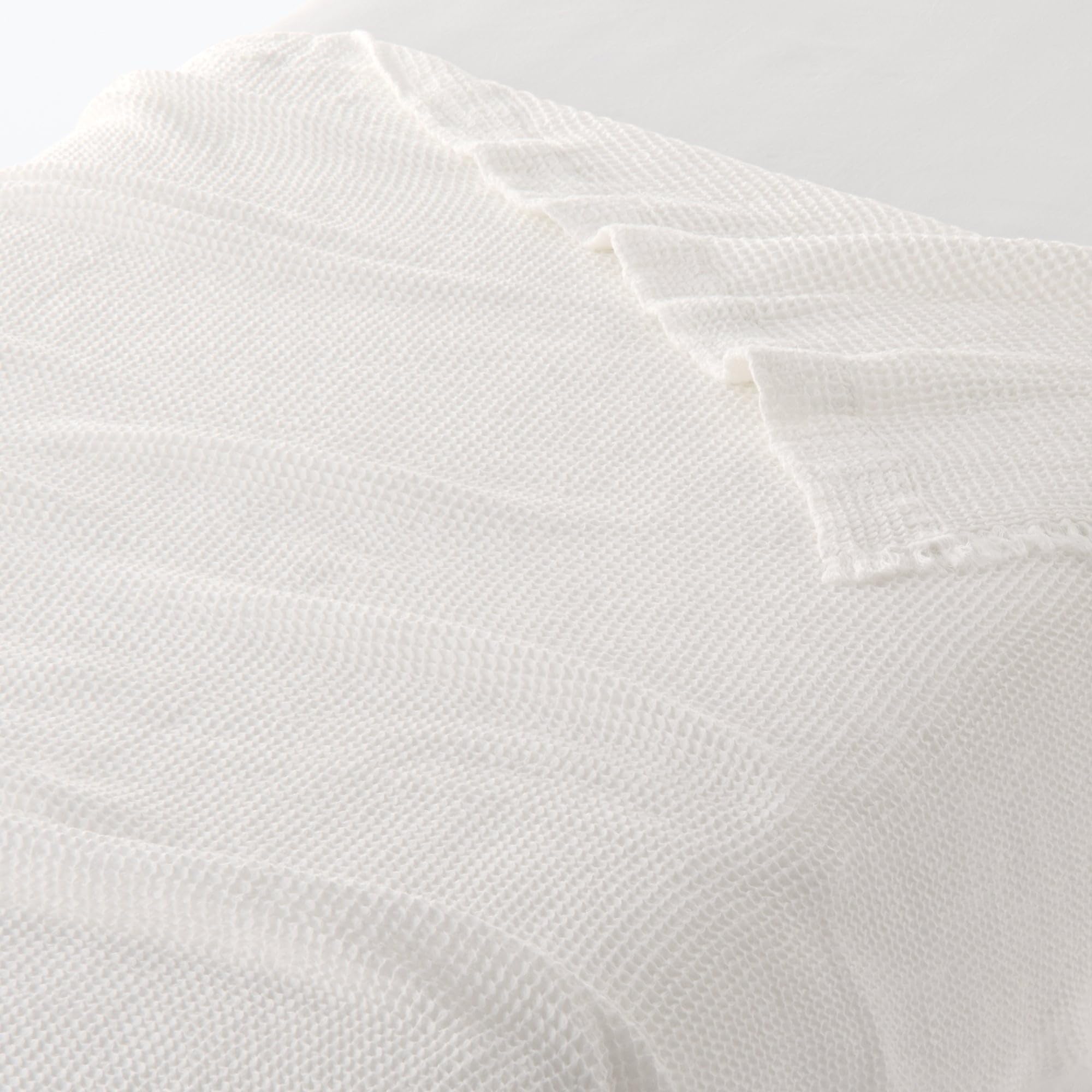 

Плед вафельного переплетения MUJI, Односпальный, 140 x 200 см, Молочно-белый, 84739170