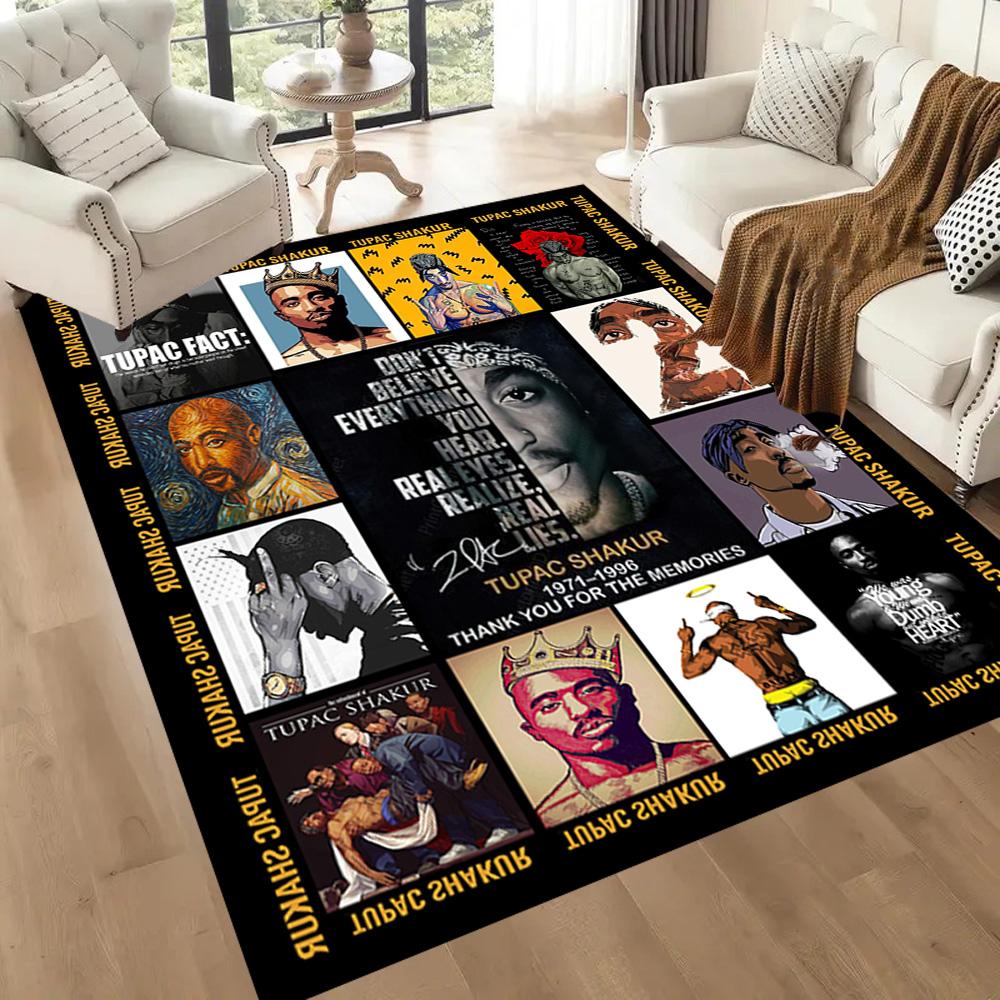 Dj Ardy Tupac Remix Square rugs are a great choice for living rooms, bedrooms, home décor, and as gifts.