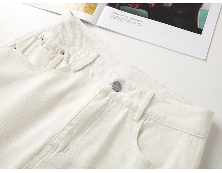 2026 Spring/Autumn Women's Popular High-Waist Loose Cotton Scythe Pants - Casual Wide-Leg, Straight-Leg Design