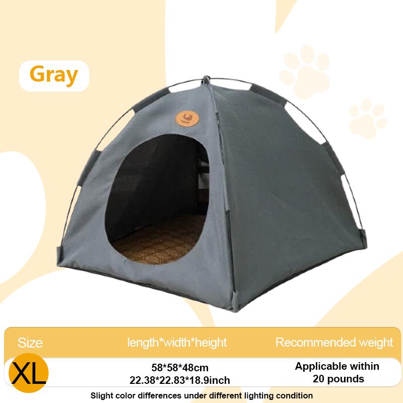 Upgraded cat and dog tent bed, pet summer sunshade tent, enhanced breathability design to keep you cool.