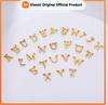 Skyrim 5pcs/lot Stainless Steel Small Capital Letter Pendant 26 Alphabet A-Z Charms for Necklace Jewelry Making Wholesale